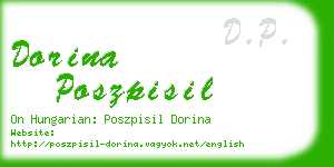 dorina poszpisil business card